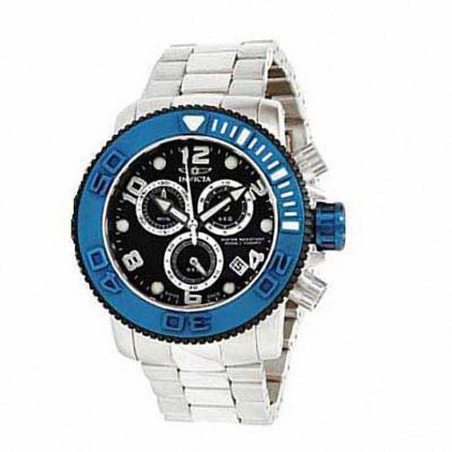 Men's Invicta Sea Hunter Chronograph Two-Tone Watch with Black Dial (Model: 12534)