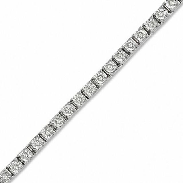 1/2 CT. T.w. Diamond Tennis Bracelet in Sterling Silver - 7.25"