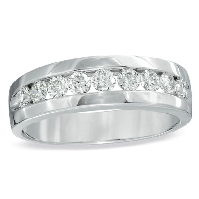 Men's 1 CT. T.w. Diamond Wedding Band in Platinum