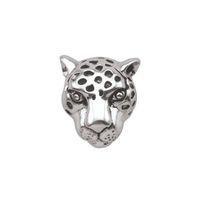 PersonaÂ® Sterling Silver Oxidized Leopard Head Charm