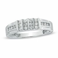 Ladies' 1/6 CT. T.w. Diamond Wedding Band in 10K White Gold