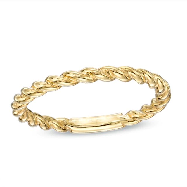 Rope Wedding Band in 14K Gold