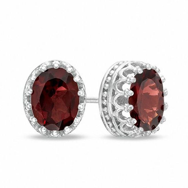 zales garnet earrings