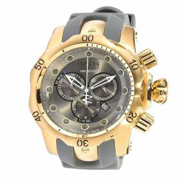 Men's Invicta Reserve Chronograph Gold-Tone Strap Watch with Dial (Model