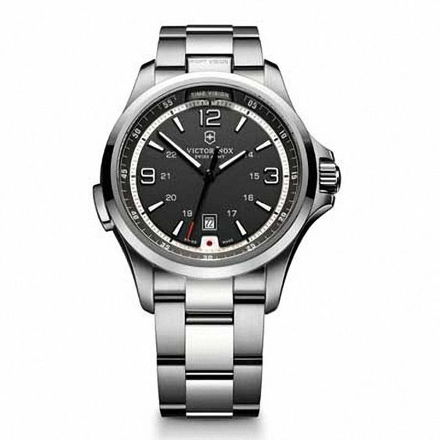 Men's Victorinox Swiss Army Night Vision Watch with Black Dial (Model: 241569)