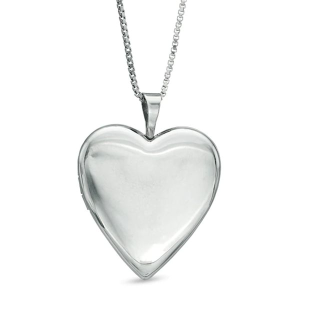 Heart Locket in Sterling Silver