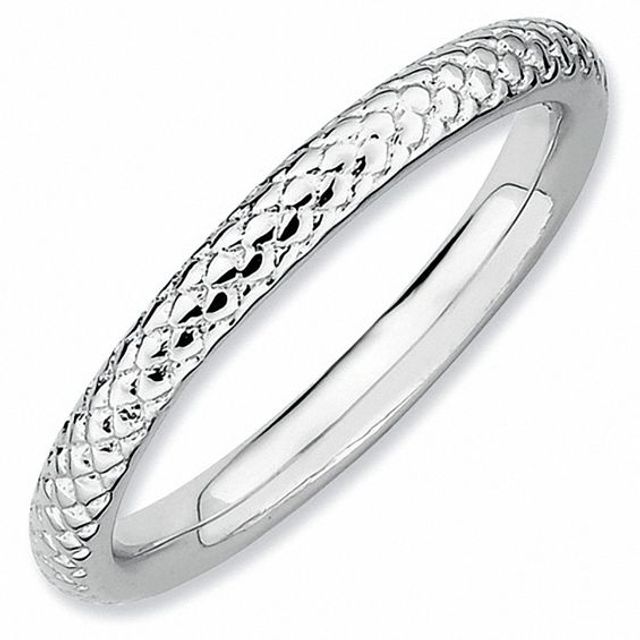 Stackable Expressionsâ¢ Cable Ring in Sterling Silver