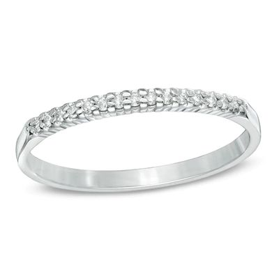 1/10 CT. T.w. Diamond Anniversary Band in Sterling Silver