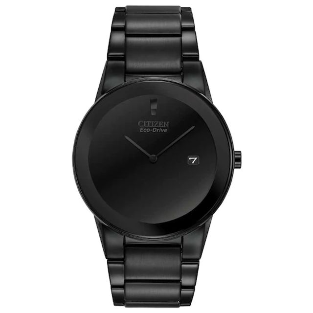 Men's Citizen Eco-DriveÂ® Axiom Black IP Watch with Black Dial (Model: Au1065-58E)