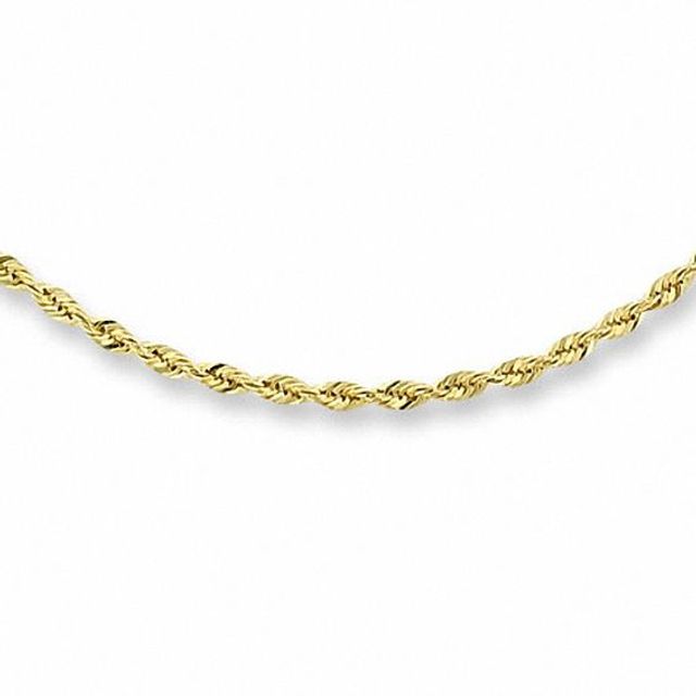 Men's 5.0mm Glitter Rope Chain Necklace in Solid 14K Gold - 24