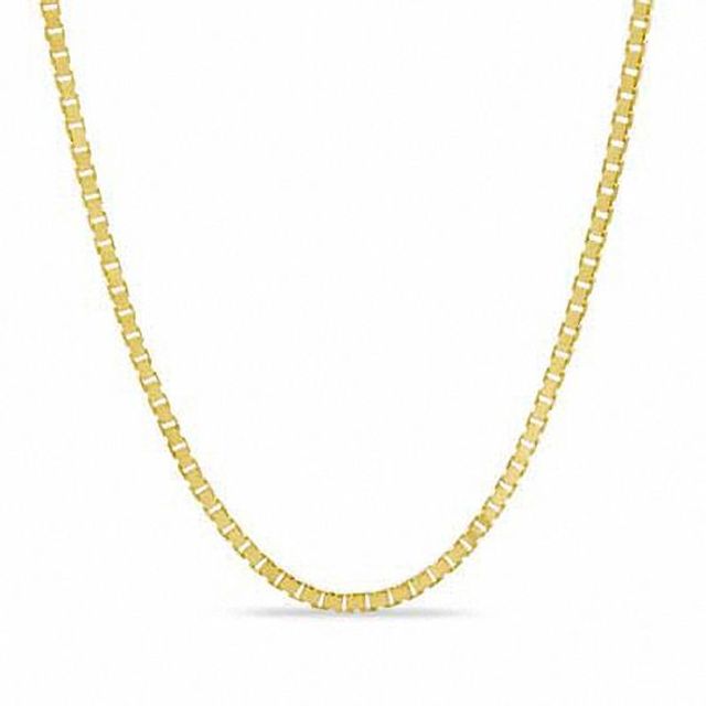 1.1mm Box Chain Necklace in 14K Gold - 24"