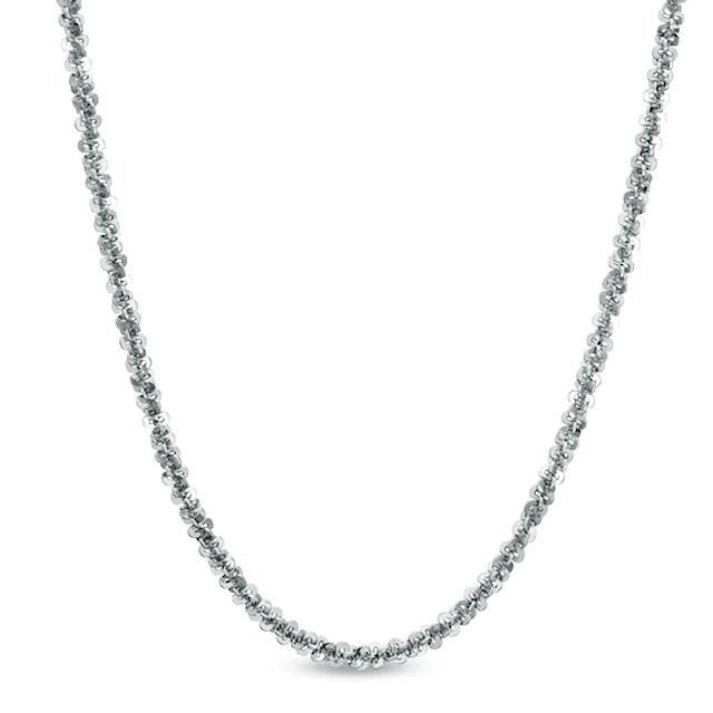 1.5mm Criss-Cross Chain Necklace in Sterling Silver - 18"