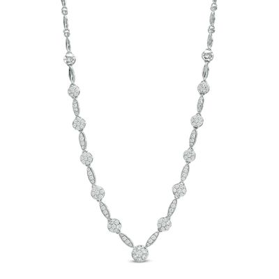 2 CT. T.w. Diamond Fashion Necklace in 10K White Gold