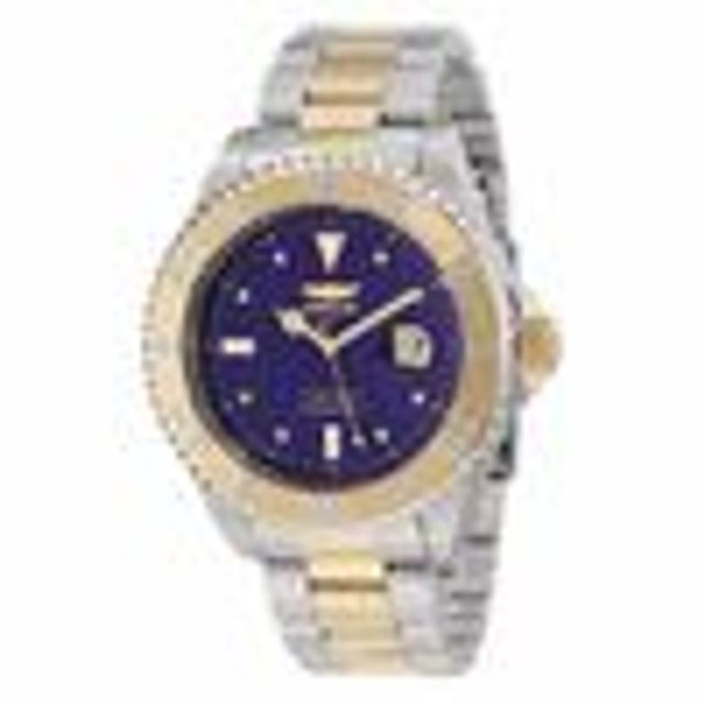 Men's Invicta Pro Diver Two-Tone Watch with Blue Dial (Model: 12818)