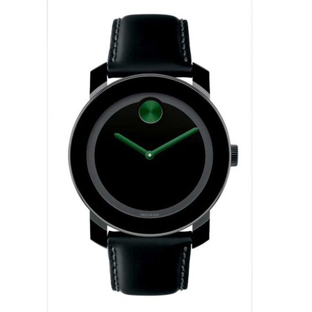 Men's Movado BoldÂ® Green Accent Watch with Black Dial (Model: 3600185)