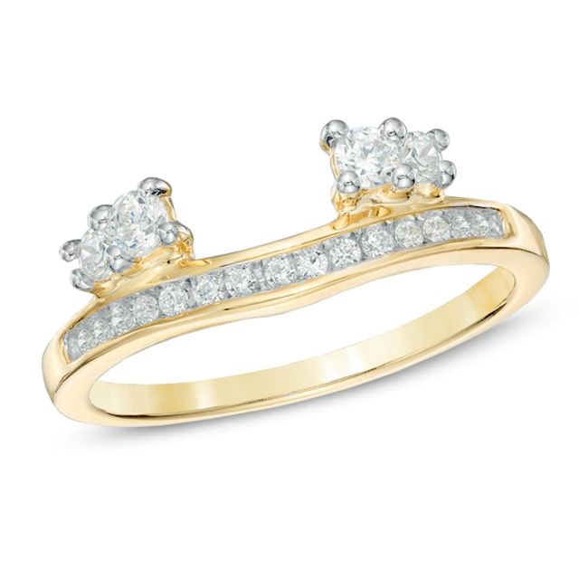 1/3 CT. T.w. Diamond Solitaire Enhancer in 10K Gold
