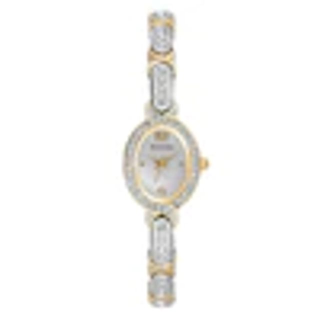 Ladies' Oval Bulova Crystal Watch (Model: 98L005)