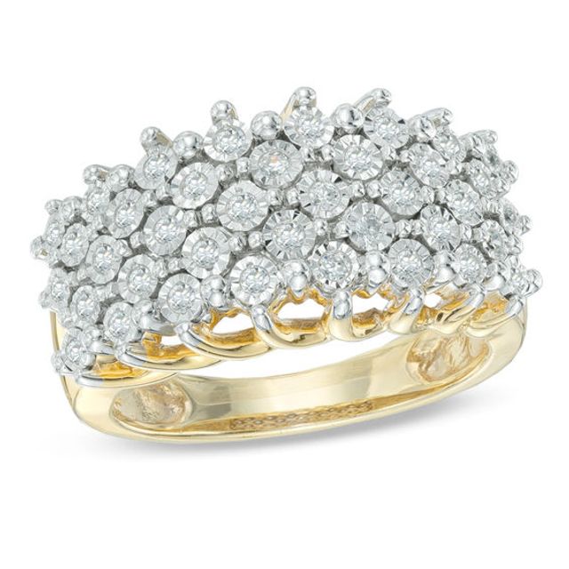 1/3 CT. T.w. Diamond Layered Anniversary Band in 10K Gold