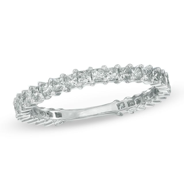 1 CT. T.w. Princess-Cut Diamond Eternity Band in 14K White Gold