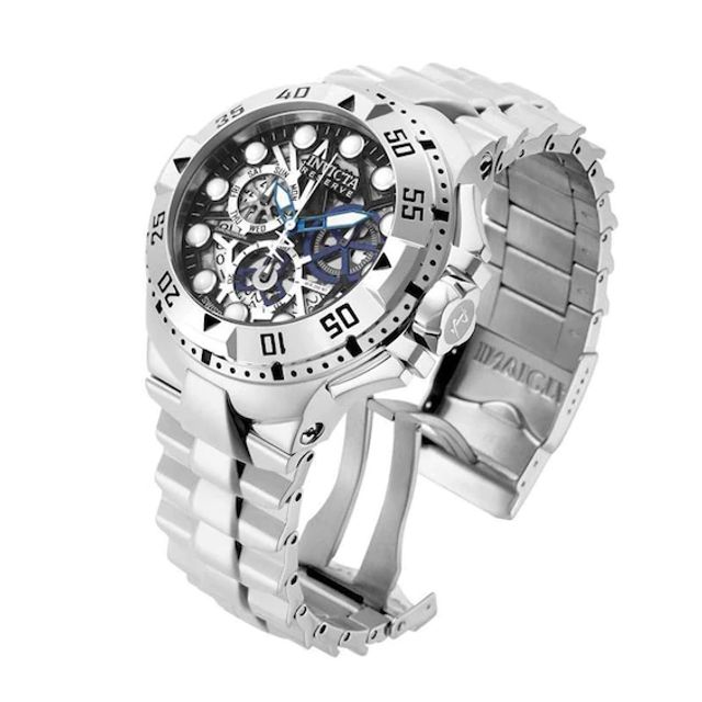 Men's Invicta Excursion Chronograph Watch with Black Skeleton Dial (Model: 15978)