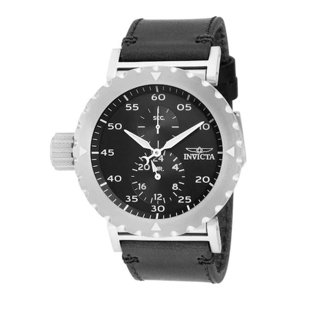 Men's Invicta I Force Strap Watch with Black Dial (Model: 14638)