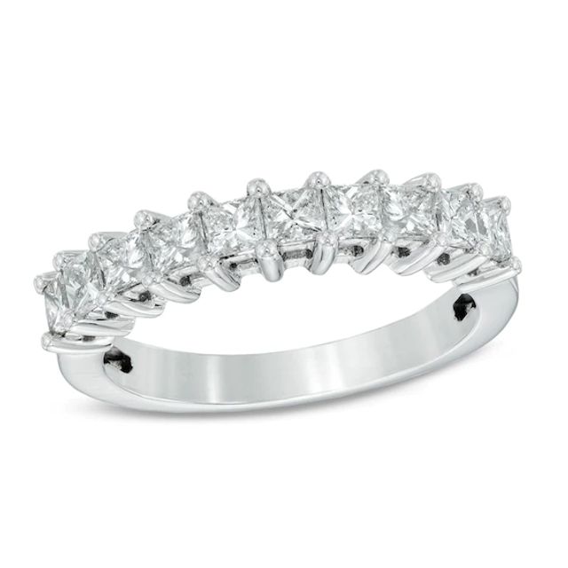 1 CT. T.w. Princess-Cut Diamond Anniversary Band in 14K White Gold