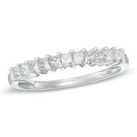 1/2 CT. T.w. Princess-Cut Diamond Anniversary Band in 14K White Gold