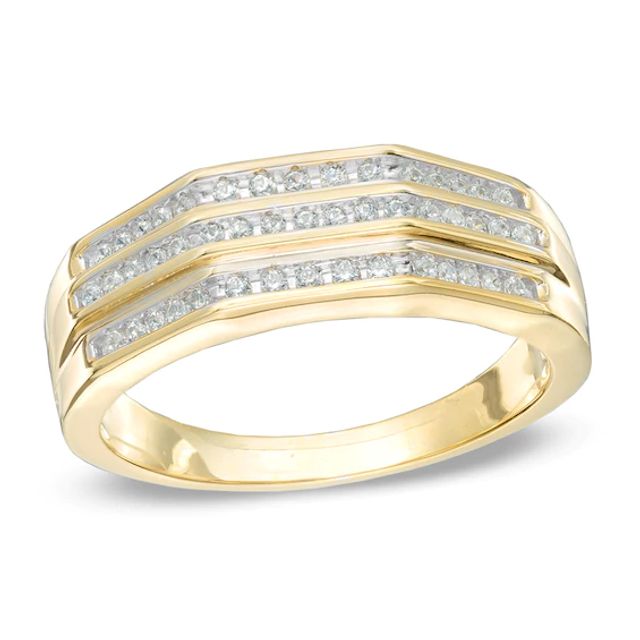 1/4 CT. T.w. Diamond Wedding Band in 10K Gold
