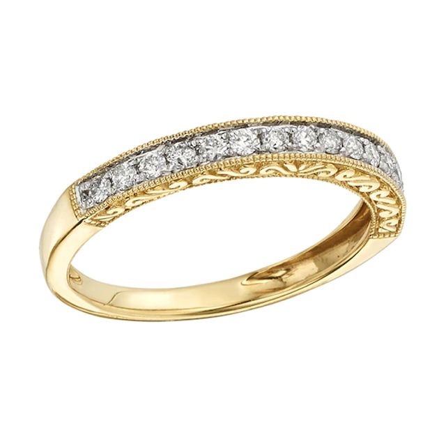 1/4 CT. T.w. Certified Diamond Anniversary Band in 14K Gold (I/I2)