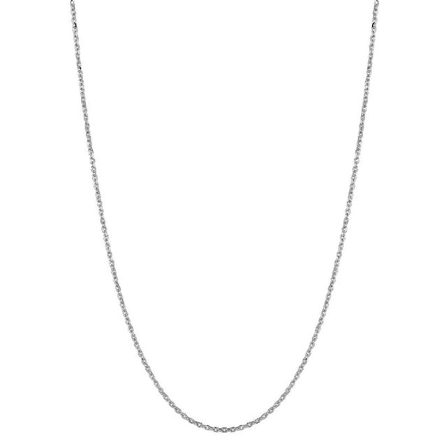 1.4mm Cable Chain Necklace in 14K White Gold - 20"
