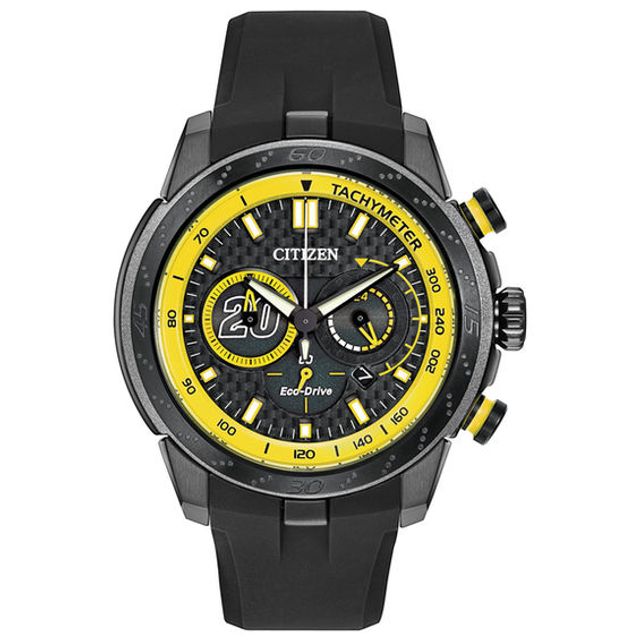 Men's Drive from Citizen Eco-DriveÂ® matte Kenseth Chronograph Strap Watch with Black Dial (Model: Ca4159-03E)