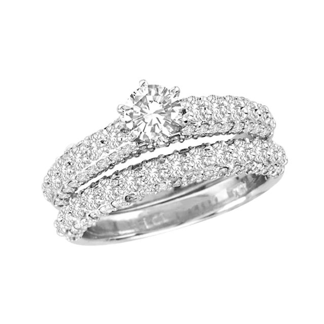 1-3/4 CT. T.w. Diamond Bridal Set in 14K White Gold