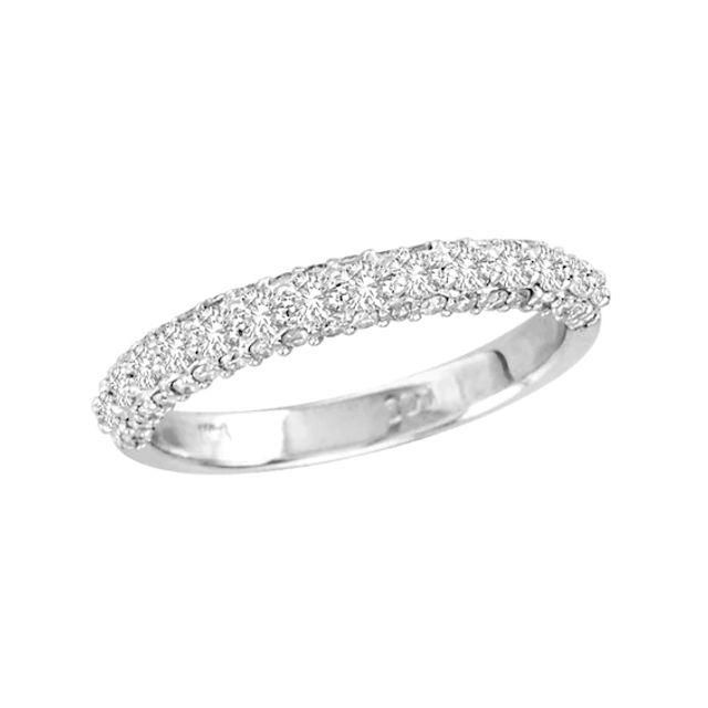 5/8 CT. T.w. Diamond Wedding Band in 14K White Gold (I/Si2)