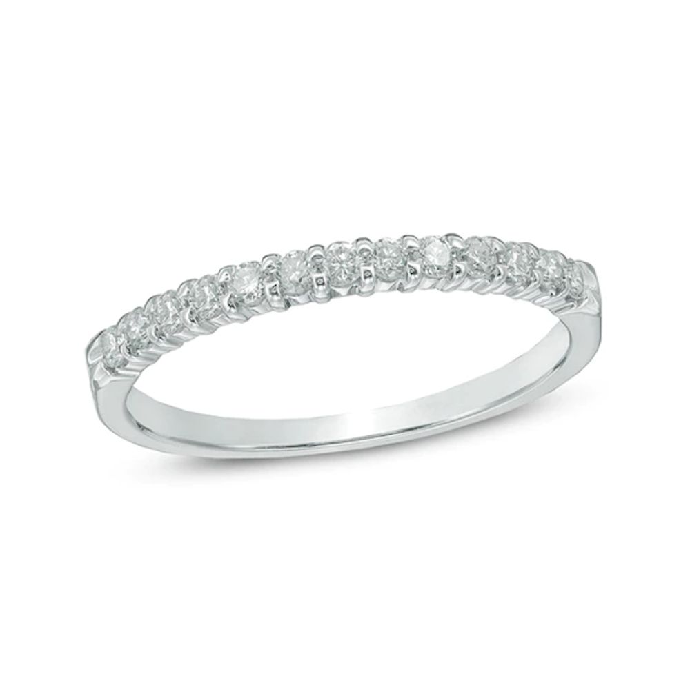 Ladies' 1/ CT. T.w. Certified Diamond Band in 14K White Gold (I/Si2