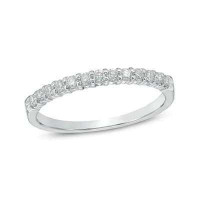 Ladies' 1/4 CT. T.w. Certified Diamond Band in 14K White Gold (I/Si2)