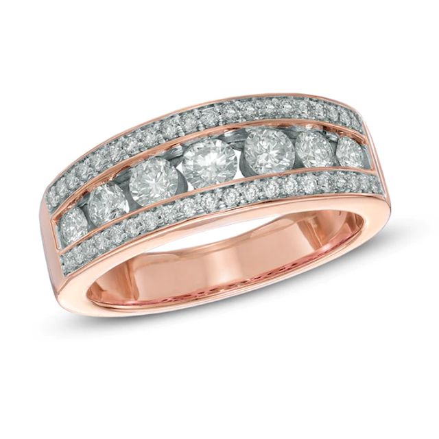 1 CT. T.w. Diamond Band in 14K Rose Gold