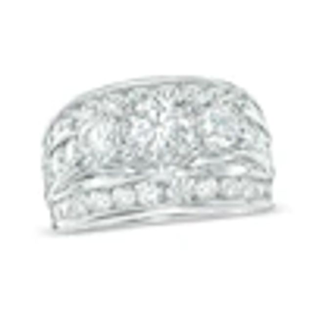 4 CT. T.w. Diamond Past Present FutureÂ® Ring in 14K White Gold