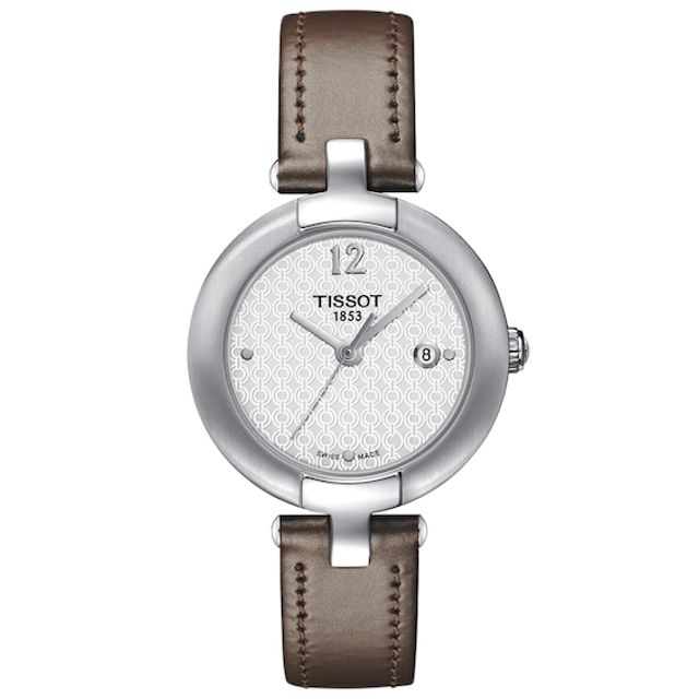 Ladies' Tissot Pinky Strap Watch with White Dial (Model: T084.210.16.017.01)