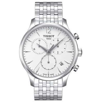 Ladies' Tissot Chronograph Watch with Silver-Tone Dial (Model: T063.617.11.037.00)