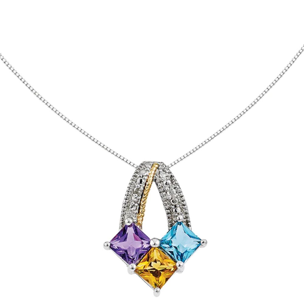 Zales Mother's Birthstone Heart Pendant (2-6 Stones) | CoolSprings Galleria