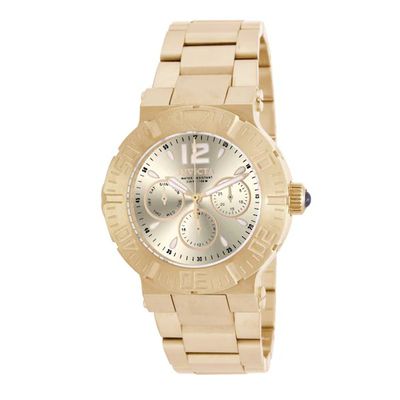 Ladies' Invicta Angel Gold-Tone Watch with Champagne Dial (Model: 14751)