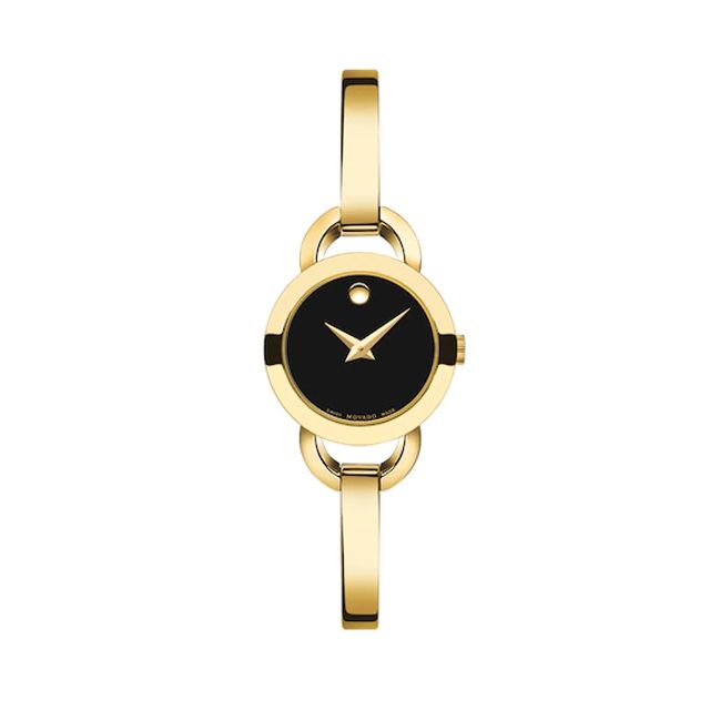 Ladies' Movado RondiroÂ® Bangle Watch with Black MuseumÂ® Dial (Model: 606888)