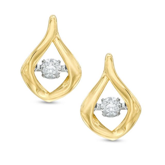 1/5 CT. T.w. Diamond Solitaire Drop Earrings in 10K Gold