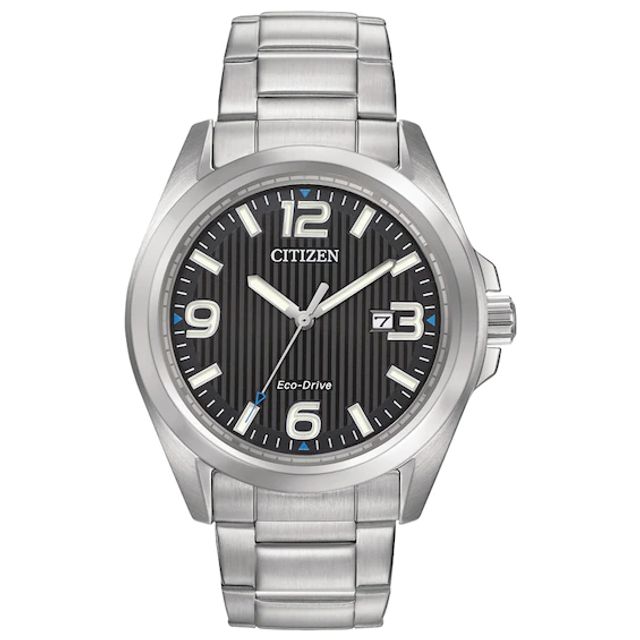 Men's Citizen Eco-DriveÂ® Watch with Black Dial (Model: Aw1430-86E)