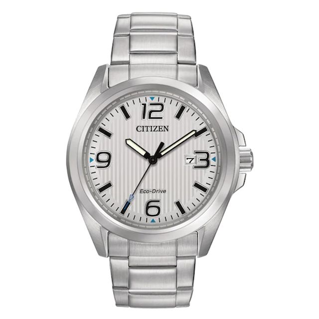 Men's Citizen Eco-DriveÂ® Chandler Watch with Silver-Tone Dial (Model: Aw1430-86A)