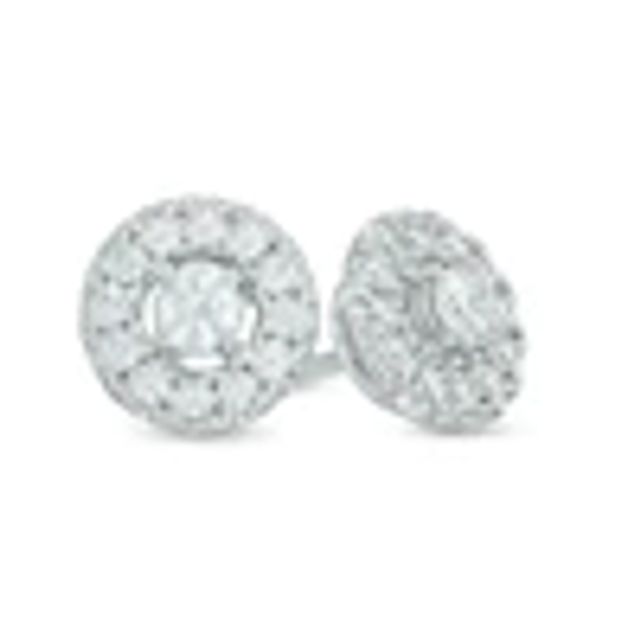 Diamond Stud Earrings 1/2 ct tw Round 10K Yellow Gold