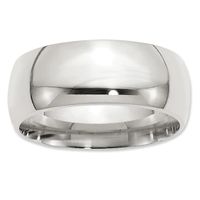 Men's 9.0mm Comfort Fit Wedding Band Sterling Silver