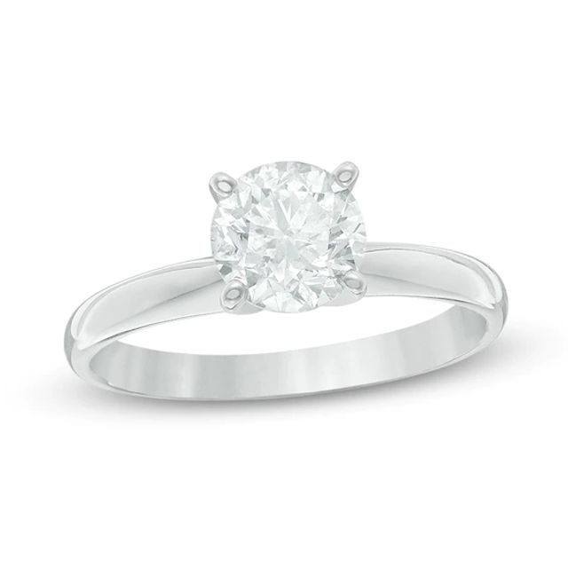 1-1/4 CT. Certified Diamond Solitaire Engagement Ring in 14K White Gold (J/I1)