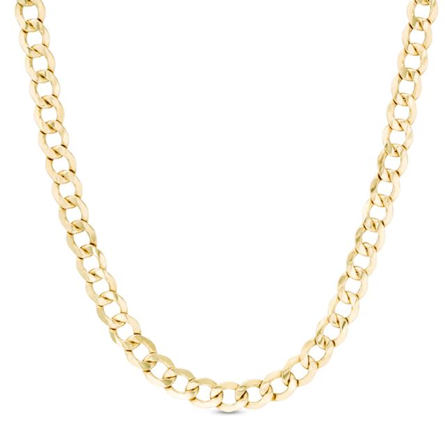 Men's 3.85mm Solid Glitter Rope Chain Necklace in 14K Gold - 24