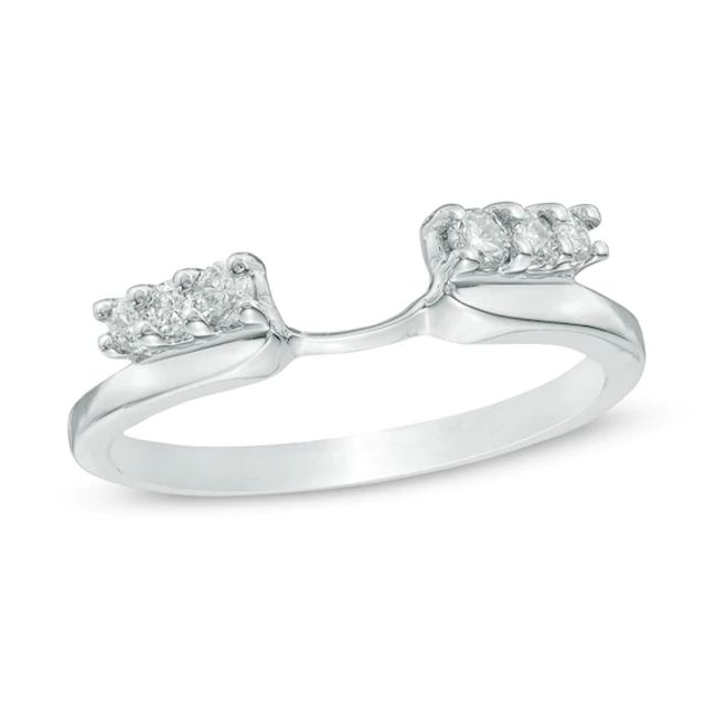 1/5 CT. T.w. Diamond Solitaire Enhancer in 14K White Gold